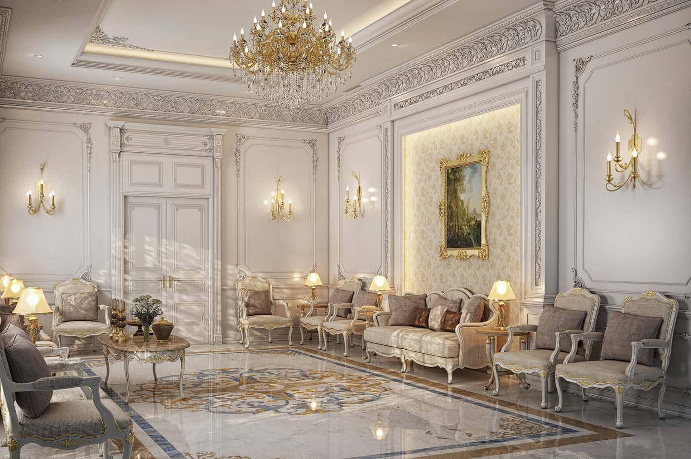 luxury classic exclusive design rooms custom-design-made in Italy-solutions